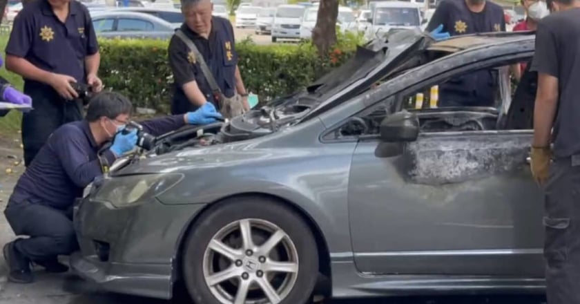 林士傑槍擊案 兇手放火燒車滅證逃逸
