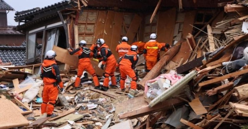 日本石川強震累計逾200人罹難 仍有上百人下落不明