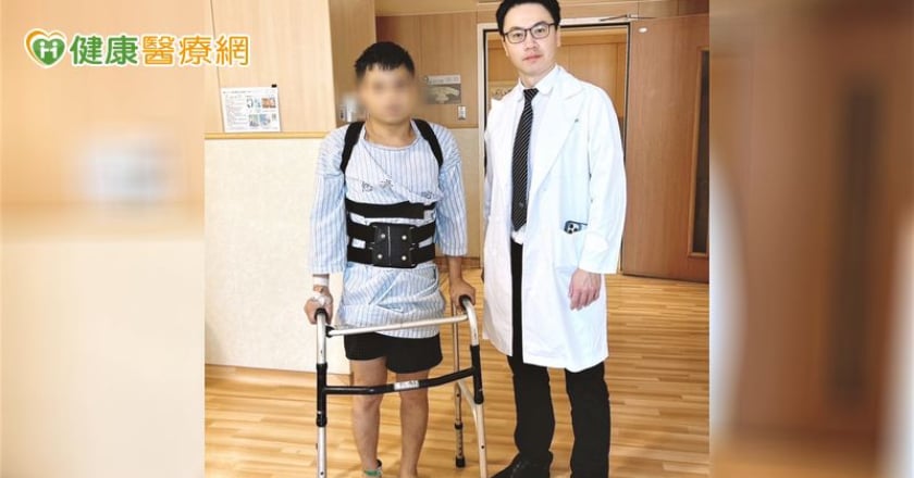 從高處墜落致「屈曲牽張性骨折」 微創手術助快速康復