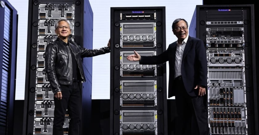 黃仁勳再站台 梁見後COMPUTEX演講看好液冷機櫃搶市占
