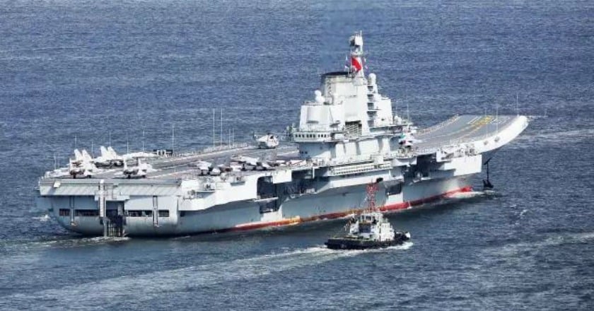 國防部:遼寧號航母凌晨脫離我防空識別區