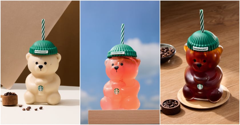 星巴克小熊玻璃TOGO冷水杯登台 1/28正式開賣