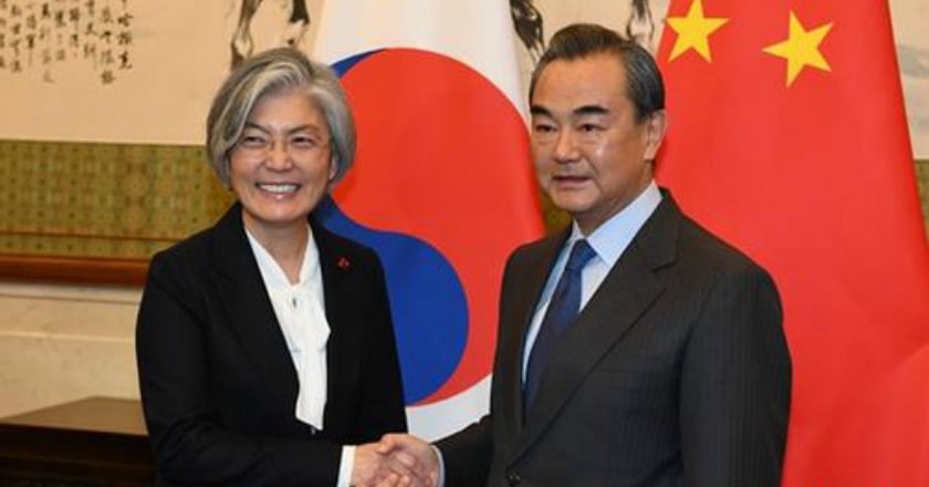 會韓外長康京和 王毅促妥善處理薩德問題