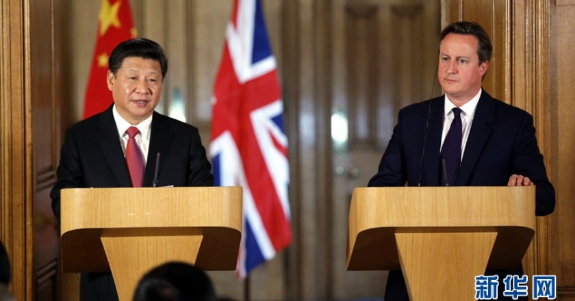 中英簽署近400億英鎊多項協議