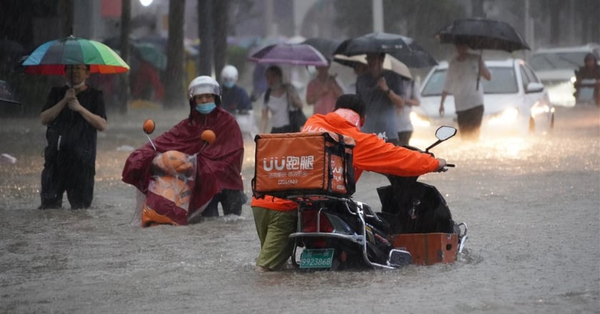 中國鄭州暴雨成災 蔡英文表達慰問