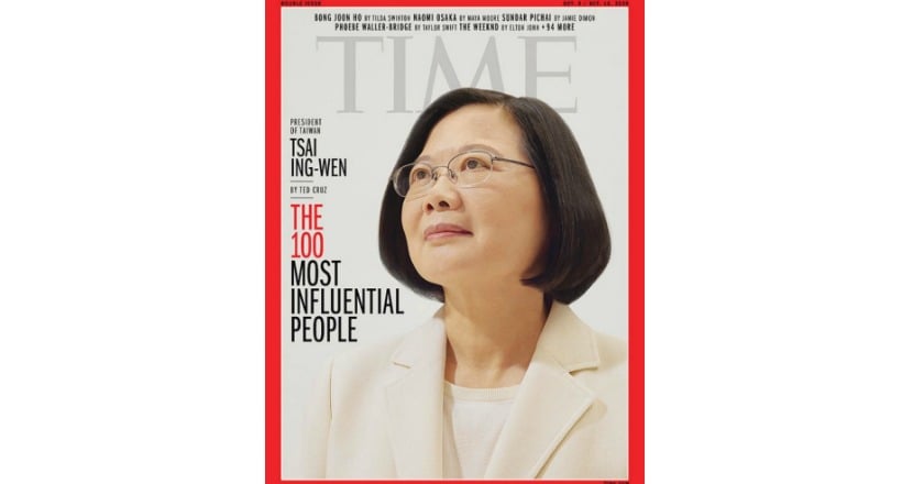 時代雜誌2020百大影響力人物 總統蔡英文入選