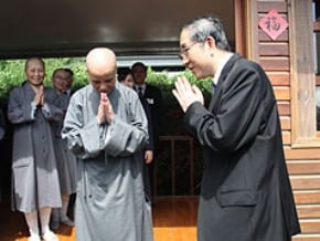 廣西自治主席訪證嚴 感謝賑災
