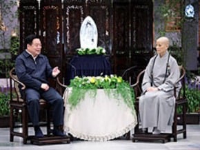 蔣巨峰感謝慈濟援助川震災民 