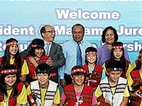 台中特產宴客 馬紹爾總統稱讚