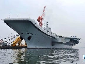中國航母平臺出海航行試驗 