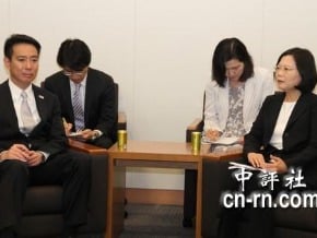 蔡英文會前原誠司 促加速台日FTA