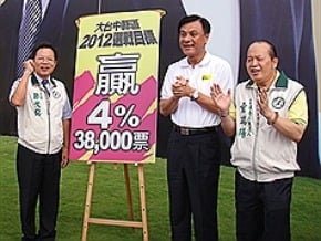 小英中市競選總部成立　蘇嘉全盼贏4％