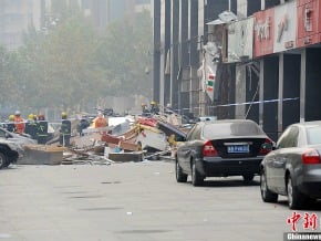 西安一大廈爆炸已致7死31人傷