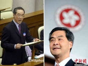 唐英年與梁振英將宣佈參選香港特區行政長官