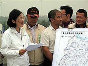 蔡：將由中央主導全台治水計畫<br />7日參訪箔子寮抽水站