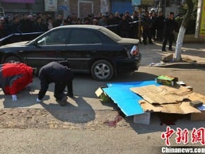 南京當街搶劫案 警封鎖現場全城布控