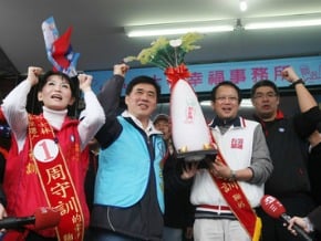 郝龍斌助選 掃街馬不停蹄