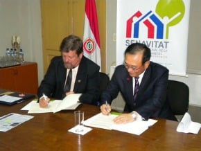 助建國宅 台灣與巴拉圭簽約