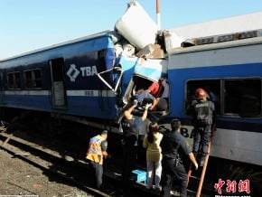 阿根廷城鐵出軌已致50人死亡703人受傷