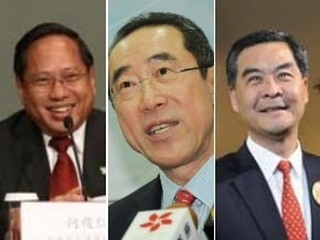 香港特首選舉 三巨頭鼎立
