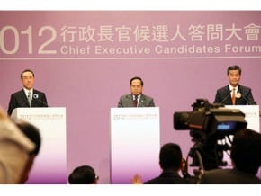 港特首選舉辯論 梁唐表現接近