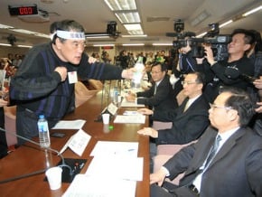 霄裡溪排污爭議 新竹居民抗議