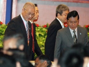 博鰲論壇 吳敦義吳作棟併肩坐