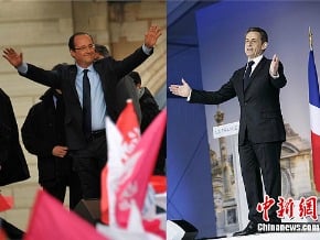 法國總統大選 奧朗德第一輪領先 決戰第二輪