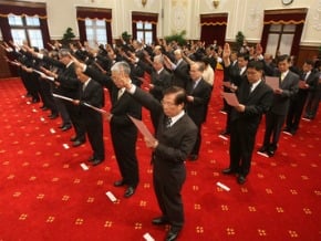 總統主持新任官員暨駐外大使宣誓典禮
