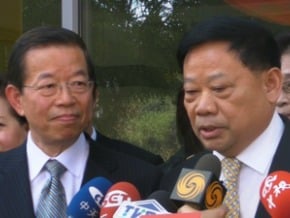 謝長廷抵達北京 會見王毅、社科院
