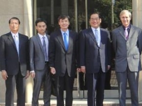 金溥聰訪美智庫布魯金斯研究所 與卜睿哲會談