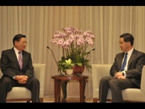 港特首晤江丙坤 表明有意訪台