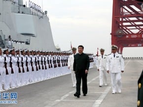 習近平視察海軍，強調富國與強軍相統一
