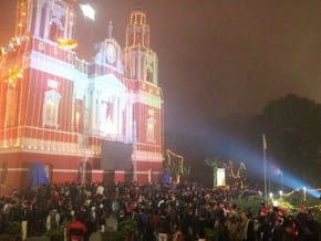 德里聖心教堂  平安夜燈火輝煌