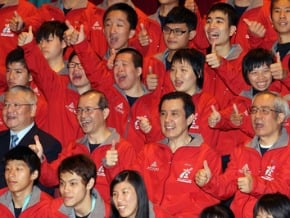 中華隊出征冬季特奧 總統授旗