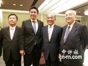 安倍弟晤蘇貞昌：未幫首相傳口信<br />會後受訪堅持釣島主權