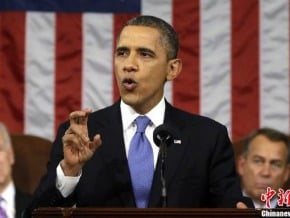 歐巴馬發表國情咨文 呼籲兩黨攜手解決稅改問題