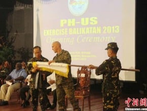 美菲“肩並肩”聯合軍事演習開幕<br />菲暗示將開放基地 助美應對北韓