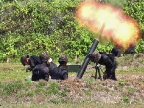 國防部移交火砲 太平島首射擊