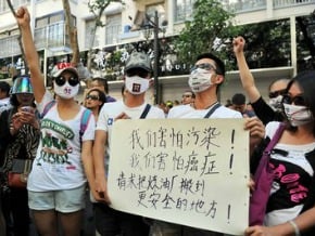 昆明數千民眾抗議PX