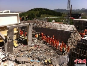 山東章丘炸藥企業爆炸致12人死亡 仍有工人被埋