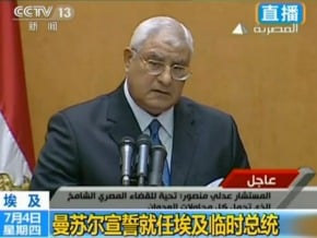 埃及大法官就任臨時總統  清算穆兄會