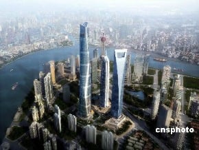 上海中心將封頂 摩天樓熱再升溫