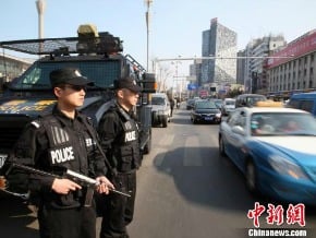 中國警察將實行常態化城市武裝巡邏