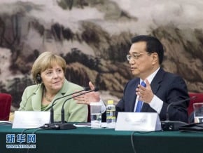 當李克強面 梅克爾批美損互信
