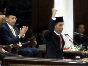 印尼新總統佐科威宣誓就職