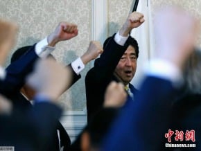 民調顯示安倍競選領先優勢明顯