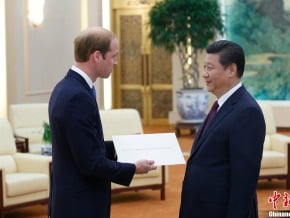 訪問中國考驗威廉王子外交才能