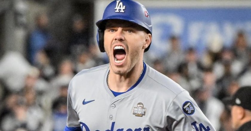 MLB世界大賽第3戰 Freeman開轟洋基 道奇3連勝聽牌
